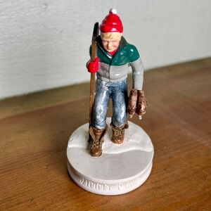 Sebastian Miniatures Jimmy Fund Hockey Boy Figurine OS Multicolor 1985 Vintage